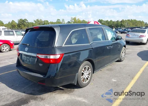 2013 Honda Odyssey Ex-L из США, поврежденный, VIN 5FNRL5H62DB010864